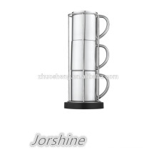 new design stainless double wall coffee mug set KT008